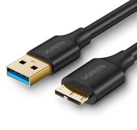 Kabelio Diskas Usb-a 3.0 - Micro Usb-b Superspeed 5gb/s 1 M Juodas