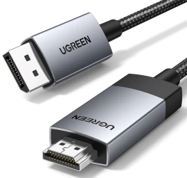 Kabelio displayport - Hdmi 4k 60hz 3 M - Pilkas