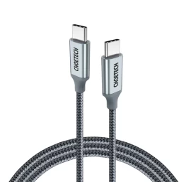 Kabelis C Tipo Usb - C Tipo Usb 5a 100w Powerdelivery 480mbps 1,8 M Pilkos Spalvos