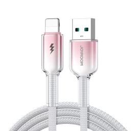 Kabelis crystal-clear Series 3a Usb-a - iphone Lightning 1,2 M - Baltas