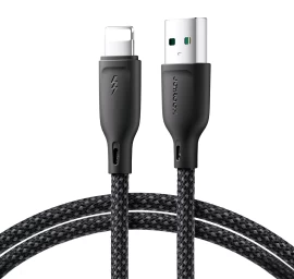 Kabelis iphone įvairiaspalvis Usb-a - lightning 3a 1 M Juodas