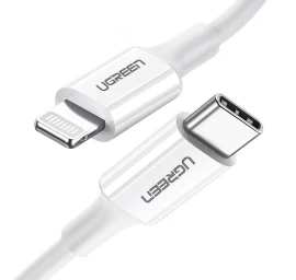 Kabelis Iphone Mfi Usb-c - Lightning 20w 3a 0,5 M Baltas