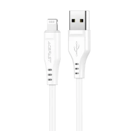 Kabelis Iphone Mfi Usb - Lightning 2.4a 1.2m Baltas