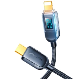 Kabelis Iphone Usb-c - Lightning Su Ekranu 20w 1,2 M Juodas