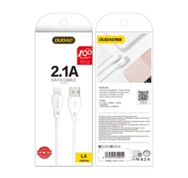 Kabelis iphone Usb - lightning 2.1a 2 M, Baltas