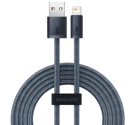 Kabelis iphone Usb - lightning 2.4a 2 M - Pilkas