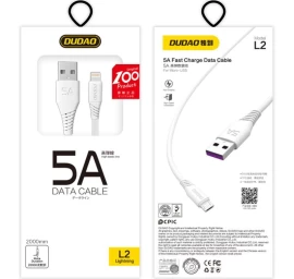 Kabelis iphone Usb - Lightning 5a 2 M Baltas