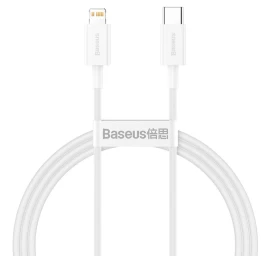 Kabelis iphone Usb Type C - Lightning Power Delivery 20w 1 M, Baltas