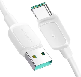 Kabelis multi-color Series A14 Usb-a - Usb-c 3a 1,2 M - Baltas
