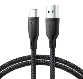 Kabelis Multi-colour Series Usb-a - Usb-c 100w Greito Perdavimo Kabelis 1 M Juodas