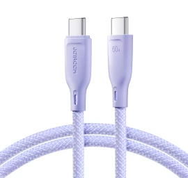 Kabelis multi-colour Series Usb-c - Usb-c 60w Greitojo Perdavimo Kabelis 1 M Violetinės Spalvos