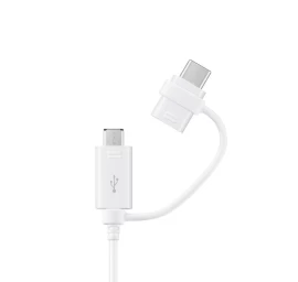 Kabelis samsung Combo Usb-a - Micro Usb Ir Usb-c 1,5 M - Baltas