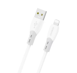 Kabelis Su Silikonine Apyranke Usb-a - iphone Lightning L25sl 30w 1 M - Baltas