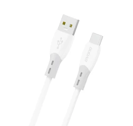 Kabelis Su Silikonine Apyranke Usb-a - Usb-c L25st 5a 1 M - Baltas