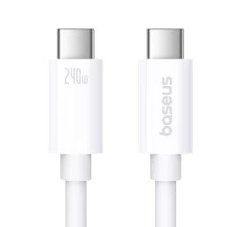 Kabelis superior 2 Usb-c - Usb-c Usb4 240w 1,8 M - Baltas