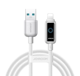 Kabelis Usb-a - Iphone Lightning 3a 1,2 M - Baltas