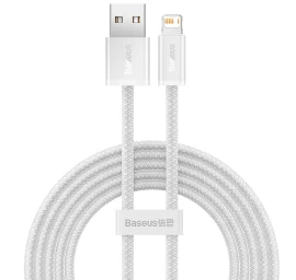 Kabelis Usb-a - Iphone Lightning Dynamic Series 2.4a 2 M - Baltas