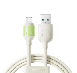 Kabelis Usb-a - iphone Lightning Su Fluorescenciniu Antgaliu 3a 2 M - Smėlio Spalvos