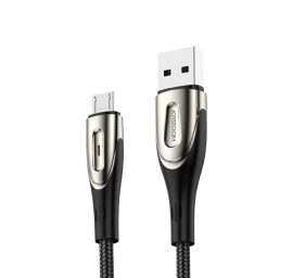 Kabelis Usb-a - Microusb 3a įkrovimo Indikatorius 2 M Juodas