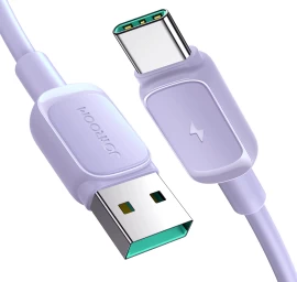 Kabelis Usb-a - Usb-c 3a 1,2 M Violetinės Spalvos