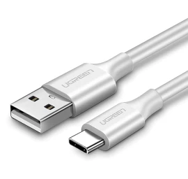 Kabelis Usb-a - Usb-c 3a Qc 3.0 Afc Fcp 1 M - Baltas