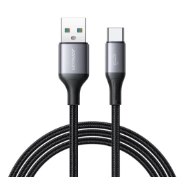 Kabelis Usb-a - Usb-c Flash Series 3a 1 M - Juodas