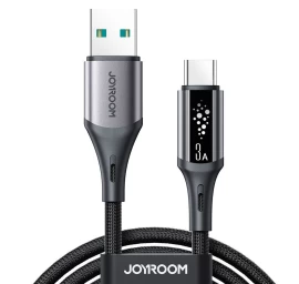 Kabelis Usb-a - Usb-c S-a60 Startalk 3a 1,2 M - Juodas
