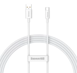 Kabelis Usb-a - Usb-c superior Series 100w 1,5 M - Baltas