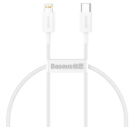 Kabelis Usb-c - iphone Lightning Superior Series 20w Pd 25 Cm - Baltas