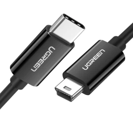 Kabelis Usb-c - Miniusb 480mbps 1m Juodas