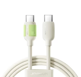 Kabelis Usb-c - Usb-c Su Fluorescenciniu Antgaliu 60w 2 M - Smėlio Spalvos