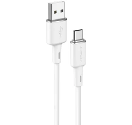 Kabelis Usb - Usb-c 3a 1,2 M Baltas