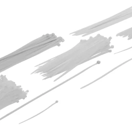 Kabelių dirželių asortimentas | balti | 100 x 300 mm | 250 vnt. (80778)