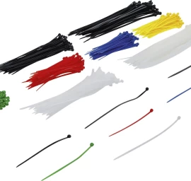 Kabelių jungčių asortimentas | spalvoti | 100 x 200 mm | 450 vnt. (80873)