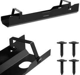 Kabelių Laikiklis Po Stalu 600x135x108 Mm Black