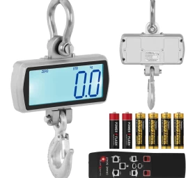 Kablinės Sandėlio Svarstyklės Su Nuotolinio Valdymo Pulteliu, Dideliu Lcd Ekranu Iki 1t 1000 / 0,5 Kg