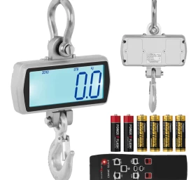 Kablinės Sandėlio Svarstyklės Su Nuotolinio Valdymo Pulteliu Ir Dideliu Lcd Ekranu 500 / 0,1 Kg