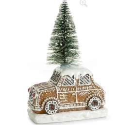 Kalėdinė dekoracija Gingerbread car, šviečiantis, 429549