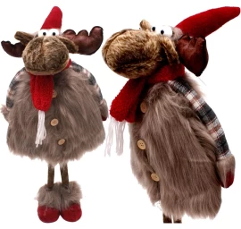 Kalėdinis Dekoratyvinis Pliušinis Elnias 62-67 Cm