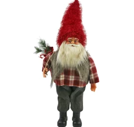 Kalėdinis Dekoratyvinis Santa Clausas Su Prabangia Dovana 75 Cm