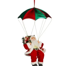 Kalėdinis Dekoratyvinis šventasis Su Parašiutu 60 Cm žėručio
