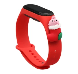 Kalėdinis Dirželis Xiaomi Mi Band 4 / Mi Band 3 Kalėdinė Silikoninė Apyrankė Raudona (santa 1) Kalėdinis Dirželis Xiaomi Mi Band 4 / Mi Band 3 Kalėdinė Silikoninė Apyrankė Raudona (santa 1)