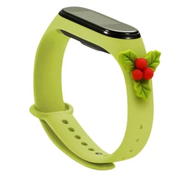 Kalėdinis Dirželis Xiaomi Mi Band 4 / Mi Band 3 Kalėdinė Silikoninė Apyrankė Su žaliu Dirželiu (emblema) Kalėdinis Dirželis Xiaomi Mi Band 4 / Mi Band 3 Kalėdinė Silikoninė Apyrankė Su žaliu Dirželiu (emblema)
