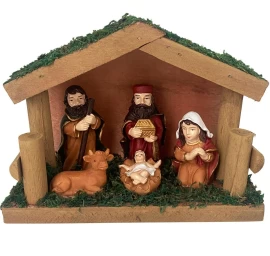 Kalėdinis Lopšelis 15x6,5x11cm Saska Sodas