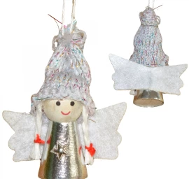 Kalėdų Angelas Pakabukas Sidabrinis 7cm
