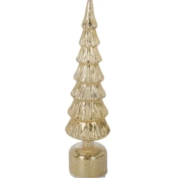 Kalėdų Eglutė Dekoratyvinė Aukso Spalvos Vadovaujama 7 Karūnėlės šiltai Balta 40 Cm