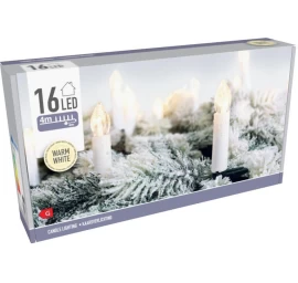 Kalėdų Eglutės Lemputės, šviesos Grandinė, žvakės, 16 Led, šilta Balta