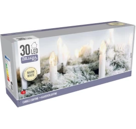 Kalėdų Eglutės Lemputės, šviesos Grandinė, žvakės, 30 Led, šilta Balta