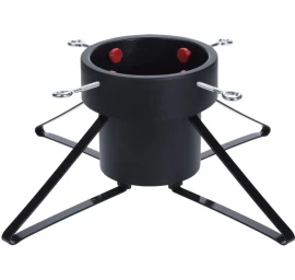 Kalėdų Eglutės Stovas Metalinis 4 Kojų Juodas