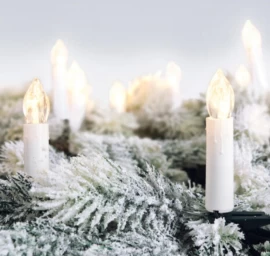 Kalėdų Eglutės žibintai Laikmatis Nuotolinio Valdymo Pultas 10 Vadovaujama šilta Balta